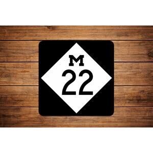 Michigan M-22 State Trunkline Highway Road Sign ALL NUMBERS AVAILABLE Lake 22